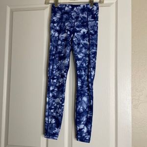 Athleta tie dye leggings XXS